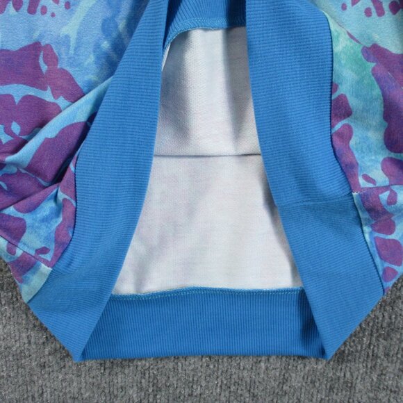 Disney Pandora Sweater Womens Small Blue Purple Pull Over Hoodie Animal Kingdom - Picture 7 of 11